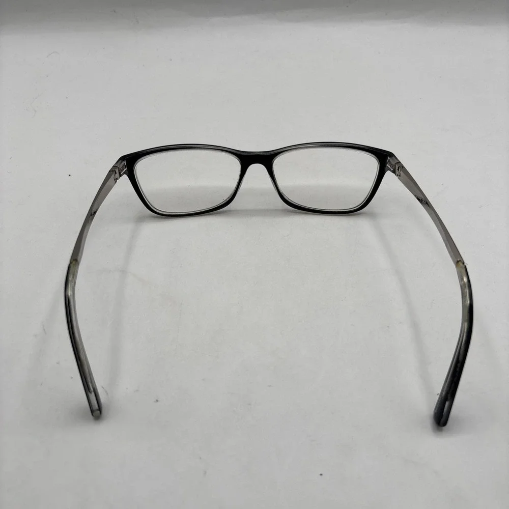 Michael Kors‎ Black Clear Wayfarer Frames- Silver Temples MK4017 Nevis 55 16 135